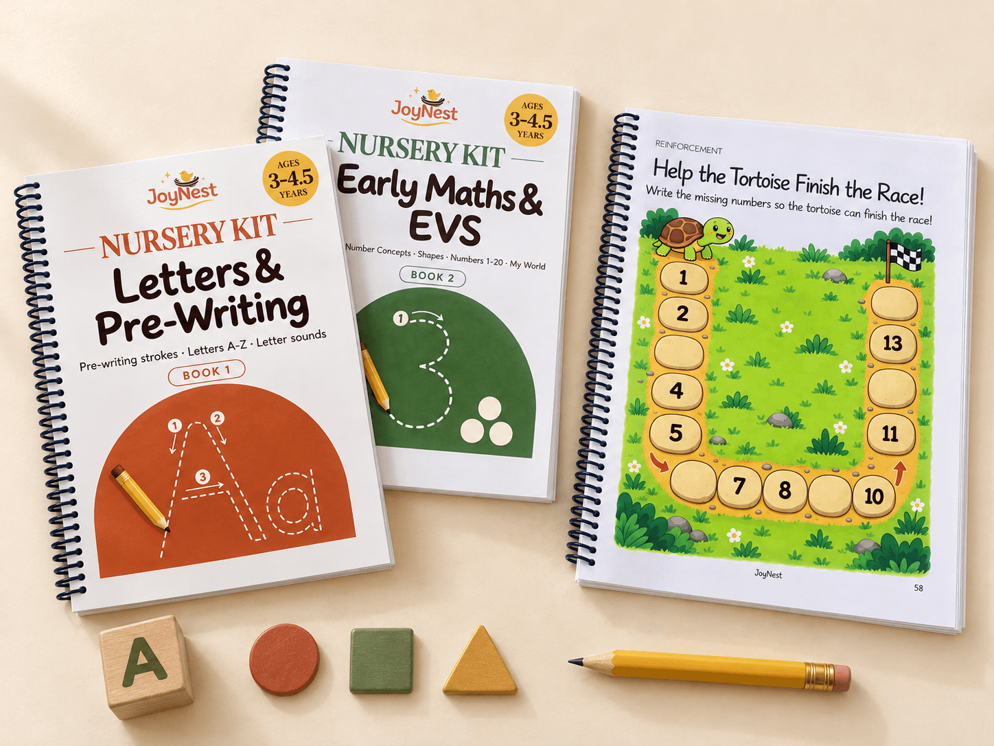 Nursery Kit · Book 1 + Book 2 Combo activity book for ages 3-3.5,3.5-4