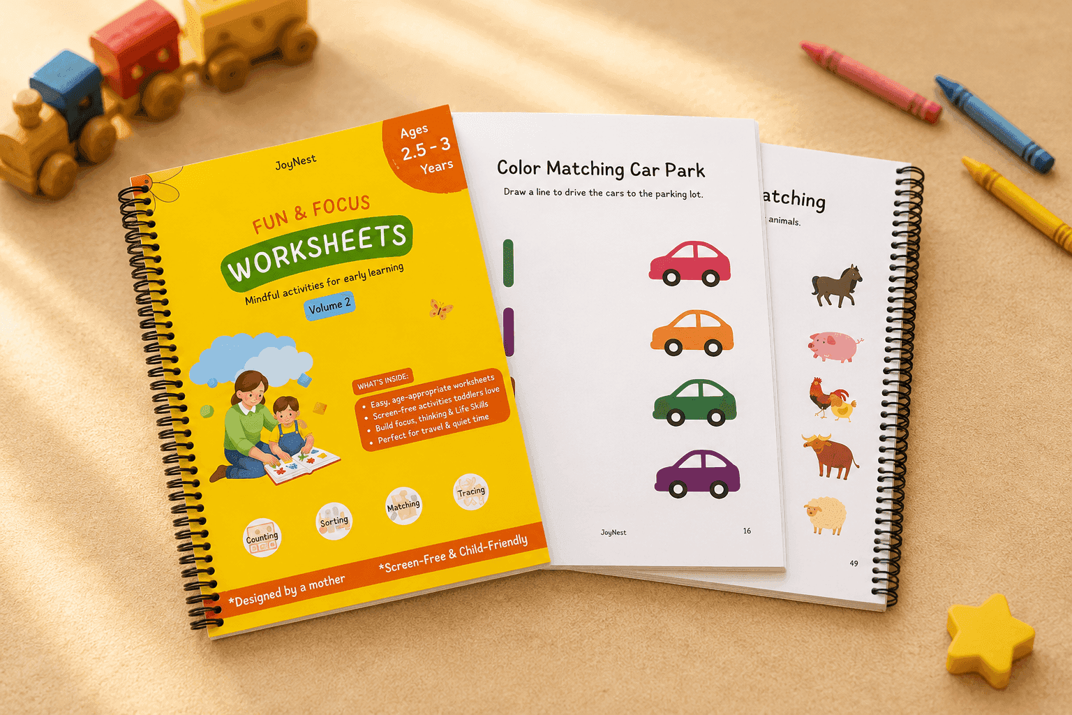 Fun & Focus Worksheets 2.5-3 Years activity book for ages 2.5 - 3