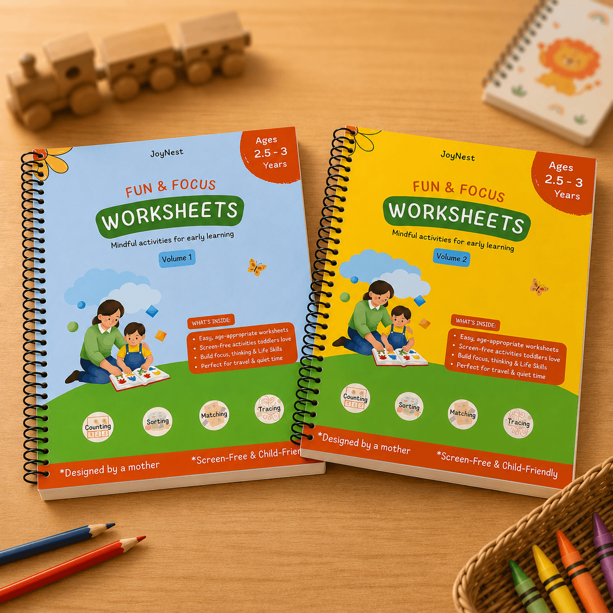 One box. The next few months, already figured out. — JoyNest activity workbook for 2.5-3 Years
